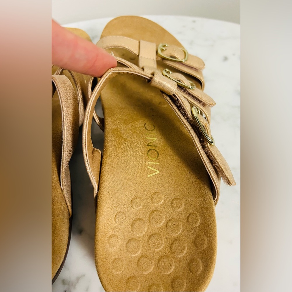 Vionic Misa Slide Sandals – Rose Gold, 8 - Picture 6 of 11